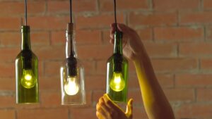 Recycled Bottle Lamps