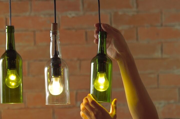 Recycled Bottle Lamps